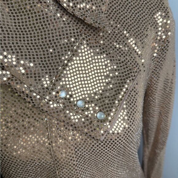 C/Meo Collective gold shirt NWT Size US 4 - Picture 4 of 7